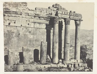 Baalbeck (Heliopolis), Jupiterin temppeli, länsijulkisivu; Syyriaa