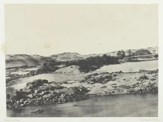 Sisäänkäynti ensimmäiseen kaihiin, Ylä-Egypti, 184951, painettu 1852.