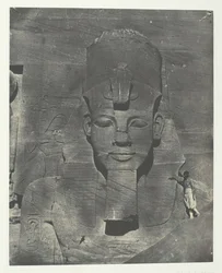 Ibsamboul, Phre Nubian Speos, Palestiinan ja Syyrian haudattu mediaalinen kolossi, 184951, painettu 1852