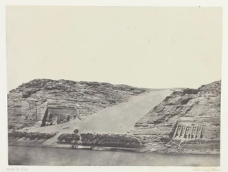 Ibsamboul, Les Deux Spéos; Nubie, levy 101 albumista "Egypte, Nubie, Palestine et Syrie" (1852).