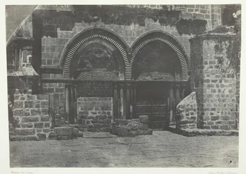 Jerusalem, Pyhän haudan kirkon alemmat pelihallit, Palestiina, 184951, painettu 1852.