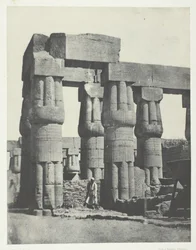 Luxor, Palatsin pylväsryhmä, Thebes, 184951, painettu 1852.