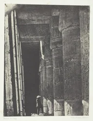 Medinet-Habou, Ramses-Méiamounin palatsin galleria, Thebes, 184951, painettu 1852.