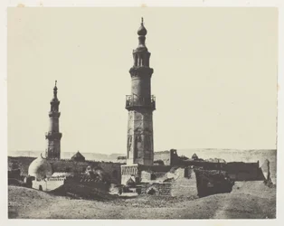 Aly-Beyn moskeija, Girgeh, Ylä-Egypti, levy 15 albumista "Egypte, Nubie, Palestine et Syrie" (1852).