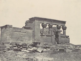 Nubia. Debodin temppeli. Antoninuksen matkasuunnitelman parembola, 1850.