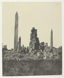 Karnakin palatsi, Obeliskit, Thebes, 184951, painettu 1852.