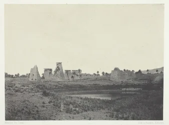 Karnakin palatsi, Etelä-Propylaea, Thebes, 184951, painettu 1852.