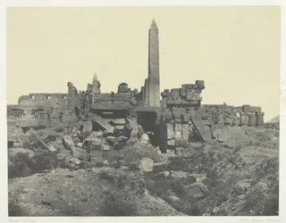 Karnak Palace, Granite Sanctuary ja Hypostyle Hall, Thebes, 184951, painettu 1852.