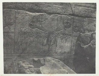 Karnakin palatsi, Granite Sanctuaryn ulkoveistokset, Thebes, 184951, painettu 1852.