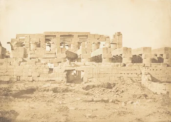 Karnac Thebes palatsin Hypostyle Hallin eteläovi, 1849-50.