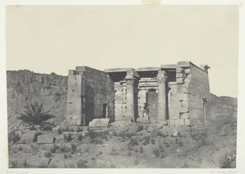 Tafehin temppeli Muinainen Taphis, Nubia, 184951, painettu 1852.