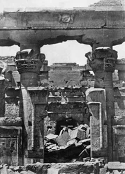 Temppelin rauniot, Egypti, 1852.