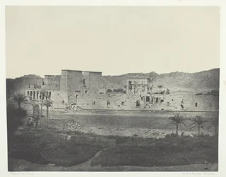 Näkymä Beghén saarelta, Looking West, Philoe, Nubia, 184951, painettu 1852.