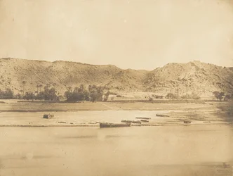 Näkymä otettu Philaesta kaakkoon - Cherk-el-Hesseh, 1849-50.
