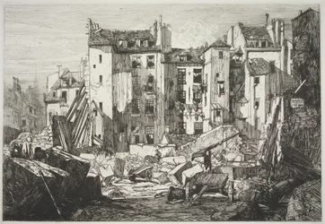 Purkutyöt Rue des Écoles -kadun avajaisia varten
