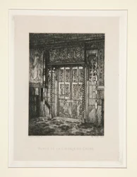Porte de la galerie de ch?ne (Oak Gallerian ovi), pl. 8 sviitistä Chez Victor Hugo (Victor Hugo
