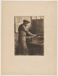 Auguste Delâtre työssään