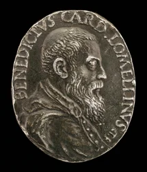 Benedetto Lomellini Genovasta, 1517-1579, kardinaali 1565 [kääntöpuoli].