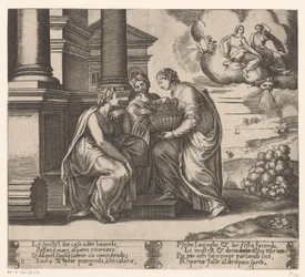 Psychen luona käyvät hänen sisarensa Story of Amor and Psyche (sarjan nimi)
