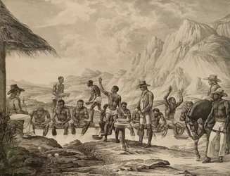 Timanttien pesu, Curralinho, 1823-1831.