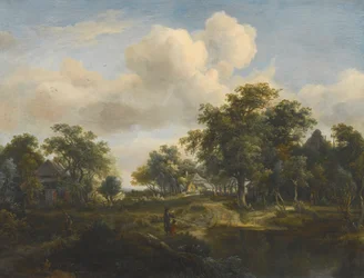 Kylän metsässä kalastajien kanssa