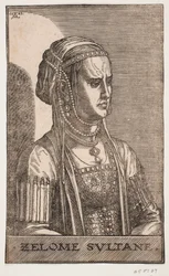 Sultaninde muotokuva, puoliprofiili r.: SELOME SULTANE