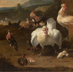 Yksityiskohta Menagerie, n. 1680
