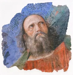 Apostolin pää, noin 1480 (fresko)