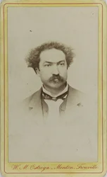 Muotokuva säveltäjä Robert Planquettesta 1848-1903, n. 1880.