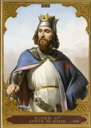 Roger I Sisilialainen 1031-1101, 1840-luku.