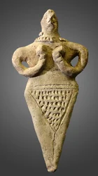 Alastoman naisen pienoisveistos, Mesopotamia, noin 2000-1800 eaa.