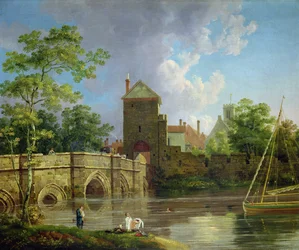 Layerthorpe Postern, York, noin 1769 (öljy kankaalle).