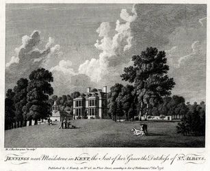 Jennings lähellä Maidstonea Kentissä, hänen armonsa St Albansin herttuattaren kotipaikka, 1776.