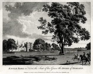 Knole Park Kentissä, Hänen armonsa Dorsetin herttuan kotipaikka, 1775