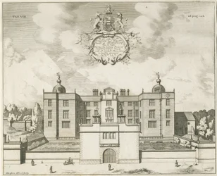 Beaudesert Hall and Park: kuparilevykaiverrus, nd [1653-1686]