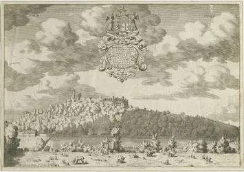 Dudley Castle: gravat en placa de coure, nd [1653-1686] (impressió)finès