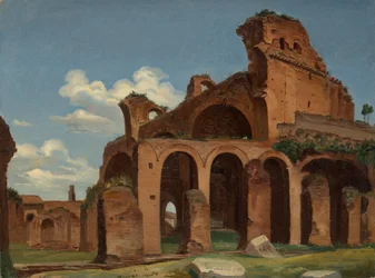 Konstantinuksen basilika, Rooma, 1830.
