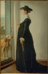 Porträt meiner Frau. Kuole Malerin Anna Ancher