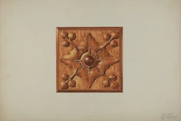 Mantel carving, 1939.