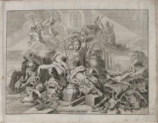 Saksa: Historico-Topographica Descriptio. Eli: Kuvaus, deß Churfürsten- und Hertzogthums Ober- und Nidern Bayrn : Welches In vier Theilter oder Renntämbter, Als Oberlandts München und Burgkhausen, Unterlandts aber in Landshuet und Straubing abgett.