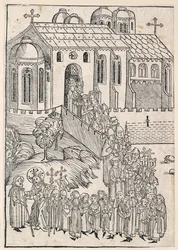 Kristus tervehtii pyhiinvaeltajaa, c1491
