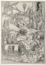 Der Schatzbehalter: Tobiaksen paluu Tobitille, Tobiaksen vaimon saapuminen..., 1491.