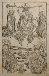 Viimeinen tuomio, esimerkki Hartmann Schedelin (1440-1514) 