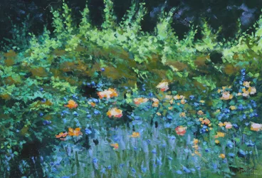 Parterre de fleurs, 2003 (öljy laudalle)