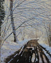 Snow a Buthier oil, 2018 (öljy kankaalle)