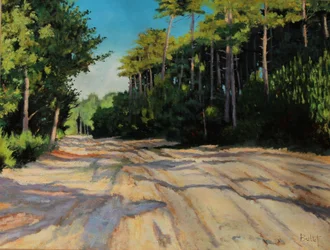 chemin de gironde (öljymaalaus)