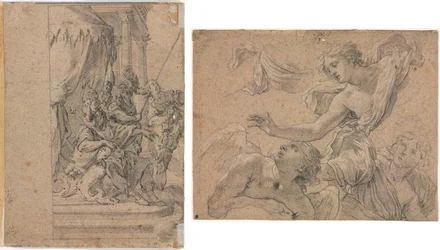 Studies of Angels (recto); Panthea ennen Cyrosta? (käänteinen)