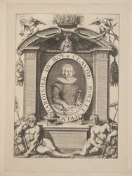 Claude Mollet, ensimmäinen Royn puutarhuri, Theater des Plans et Jardinages, pub.1652 (kaiverrus)