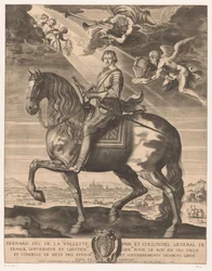 Epernonin herttuan Bernard de Foix de la Valetten ratsastusmuotokuva