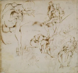 Sivu luonnoskirjasta, c1490-1560